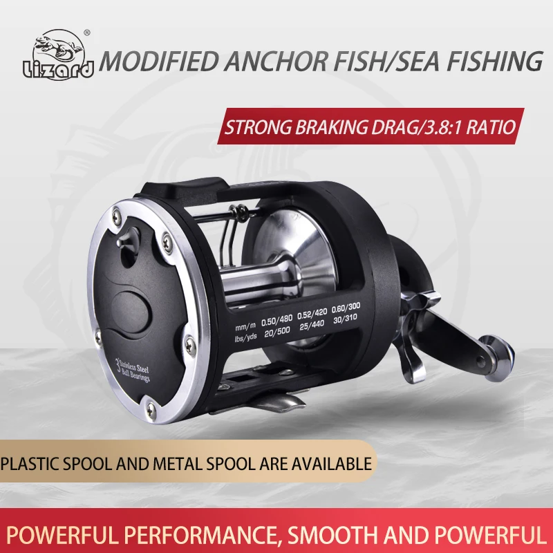 Carrete Lizard Fishing TSSD para surf marino, baitcasting y trolling - imagen 5