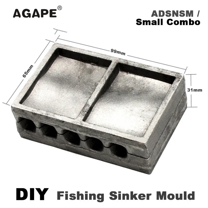 Agape molde para plomos de pesca DIY con varias cavidades - imagen 4
