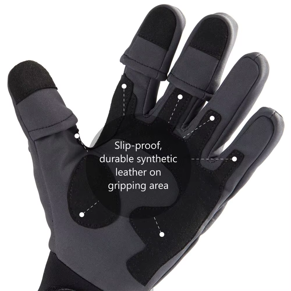 Bassdash WintePro Guantes de pesca impermeables con forro polar térmico - imagen 2