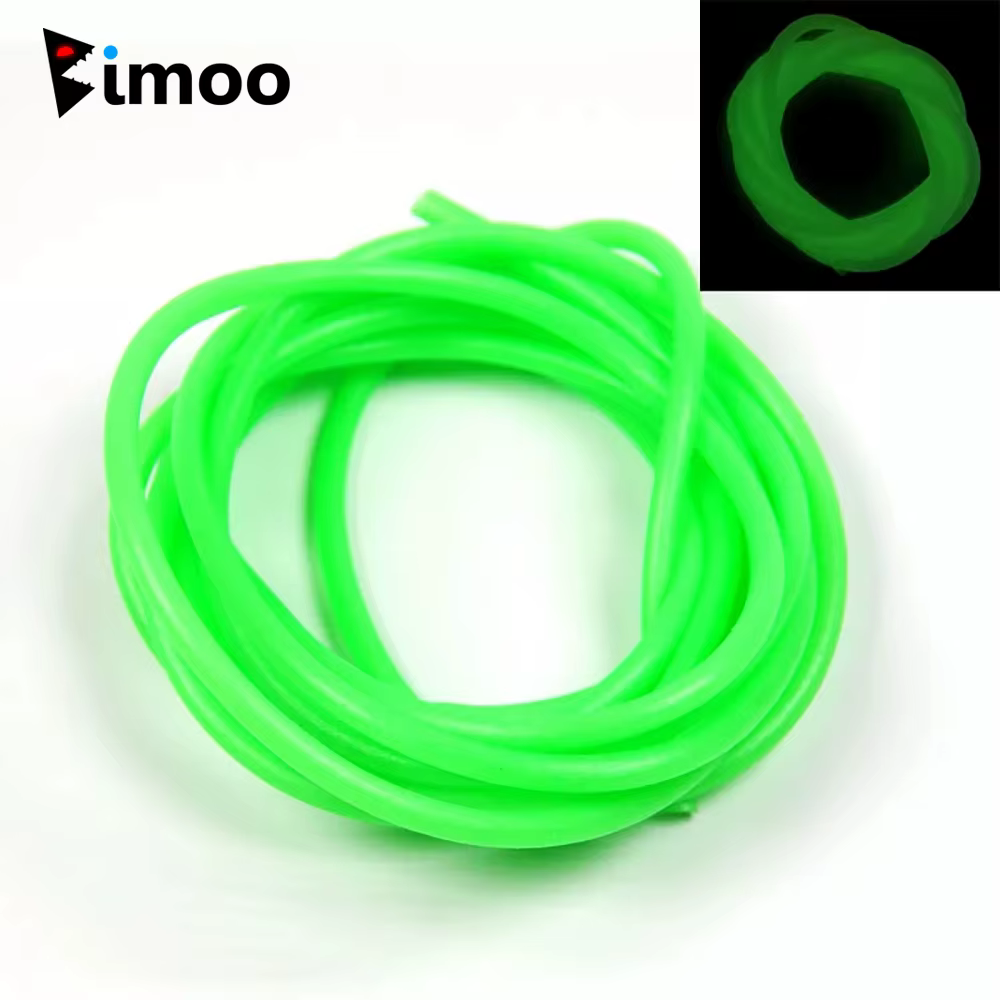 Bimoo tubo luminoso silicona aparejo agua salada verde oscuro 3mm - imagen 4