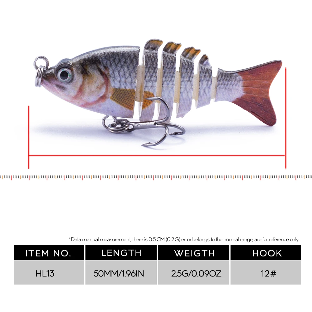 Crankbait multiarticulado realista – Señuelo wobbler para pesca - imagen 2