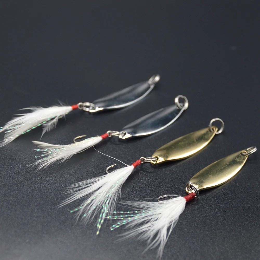Salix Leaf Spoon – Cucharilla pesca chub anzuelo simple - imagen 4