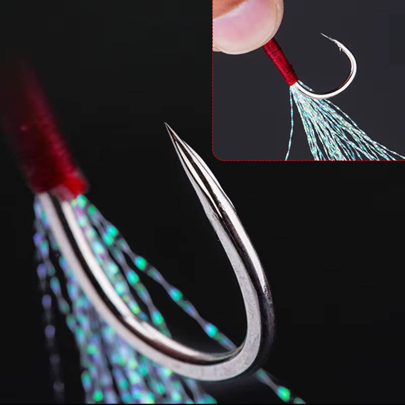 Anzuelos pluma para señuelos marinos de oscilación lenta - imagen 3