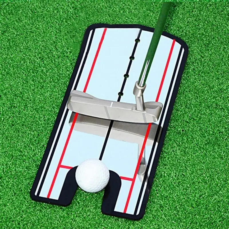 Espejo sobre green de putting
