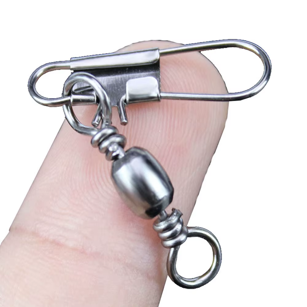 Swivel acero inoxidable para señuelos de pesca alta resistencia