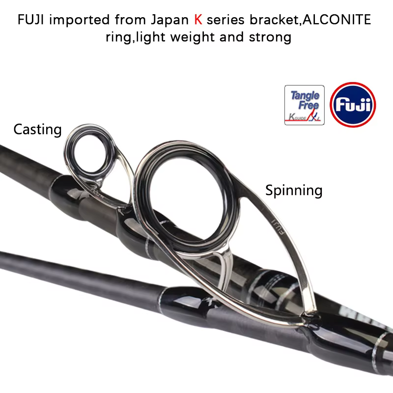 Caña Spinning Madmouse Bambluz – Jigging Lento con Anillas Fuji - imagen 3