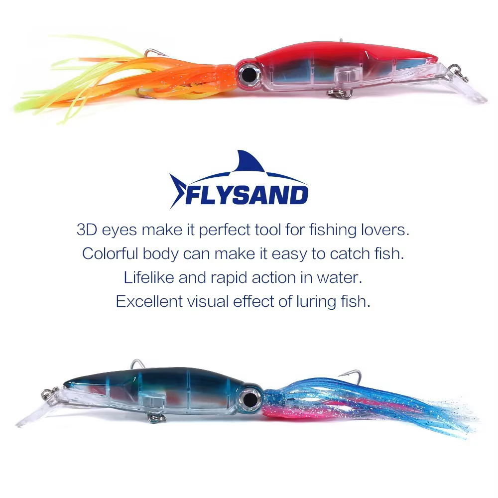 FLYSAND Señuelo Calamar - Jig para pesca en mar - imagen 4