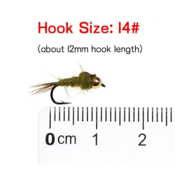 Ninfa Hare's Ear Bimoo #14 – Cucharón de latón para trucha