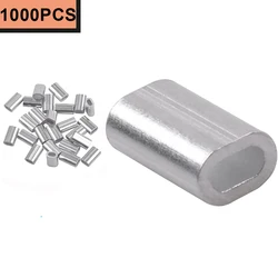 Manguitos crimpado de aluminio - Conectores resistentes línea pesca
