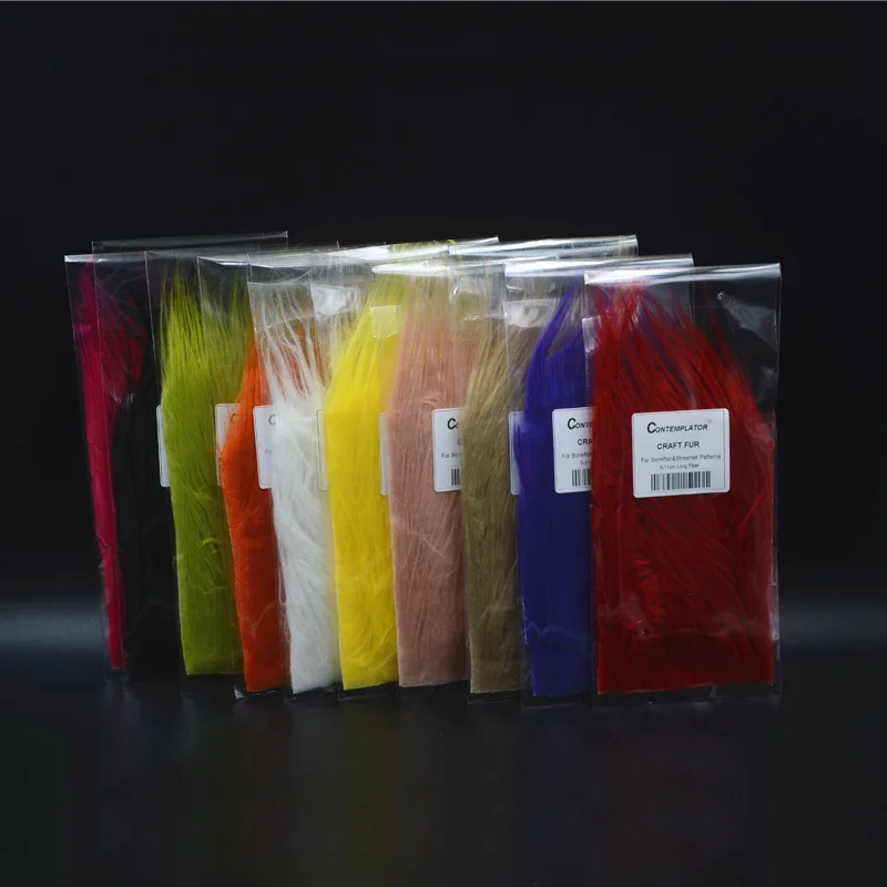 Bolsa de piel Craft Fur para atar moscas
