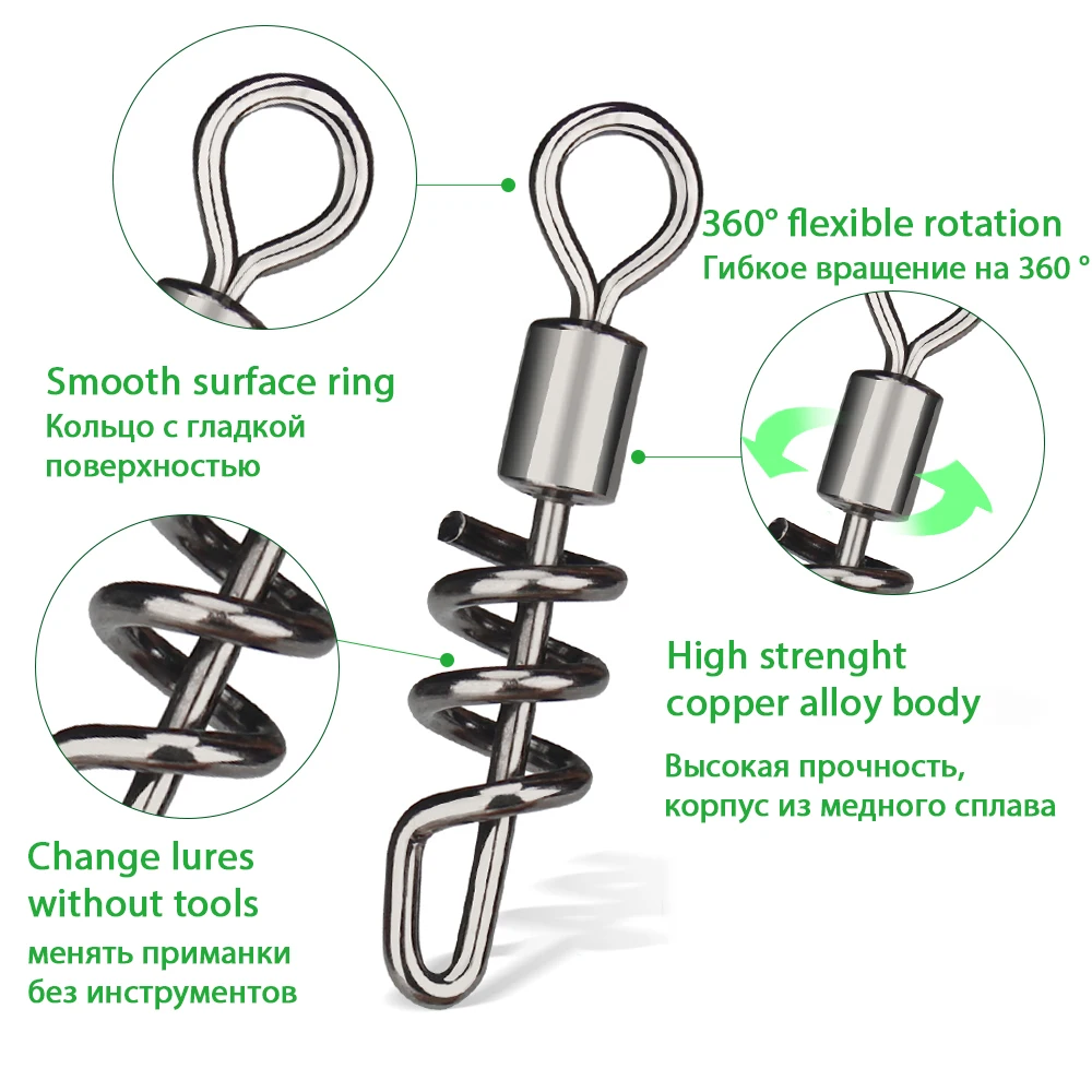 Anillo giratorio con rodamiento de bolas para pesca - Conector - imagen 4