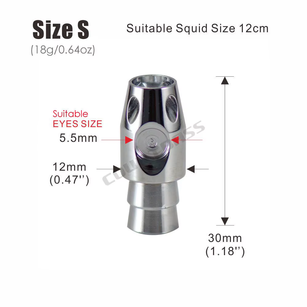 Cabezas de torpedo Countbass Jet Head – Latón niquelado para curricán