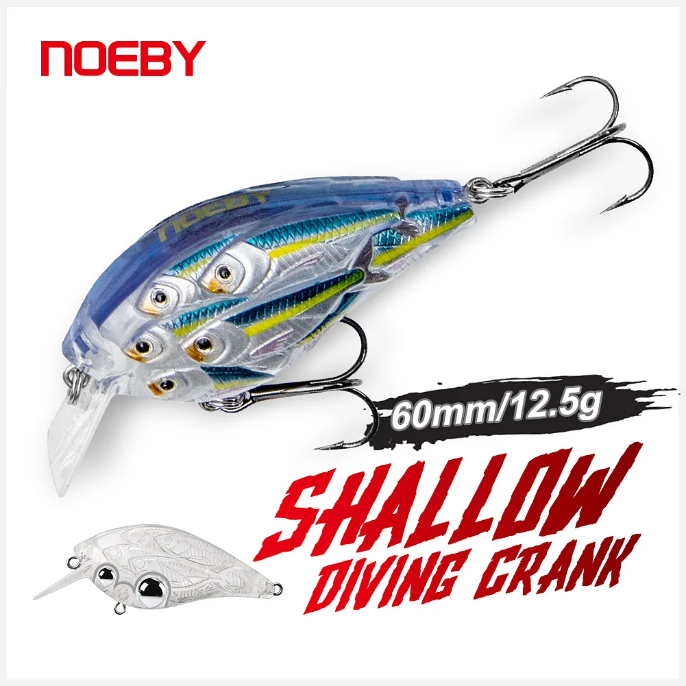 NOEBY Crankbait 60mm flotante – Señuelo para lubina y trucha