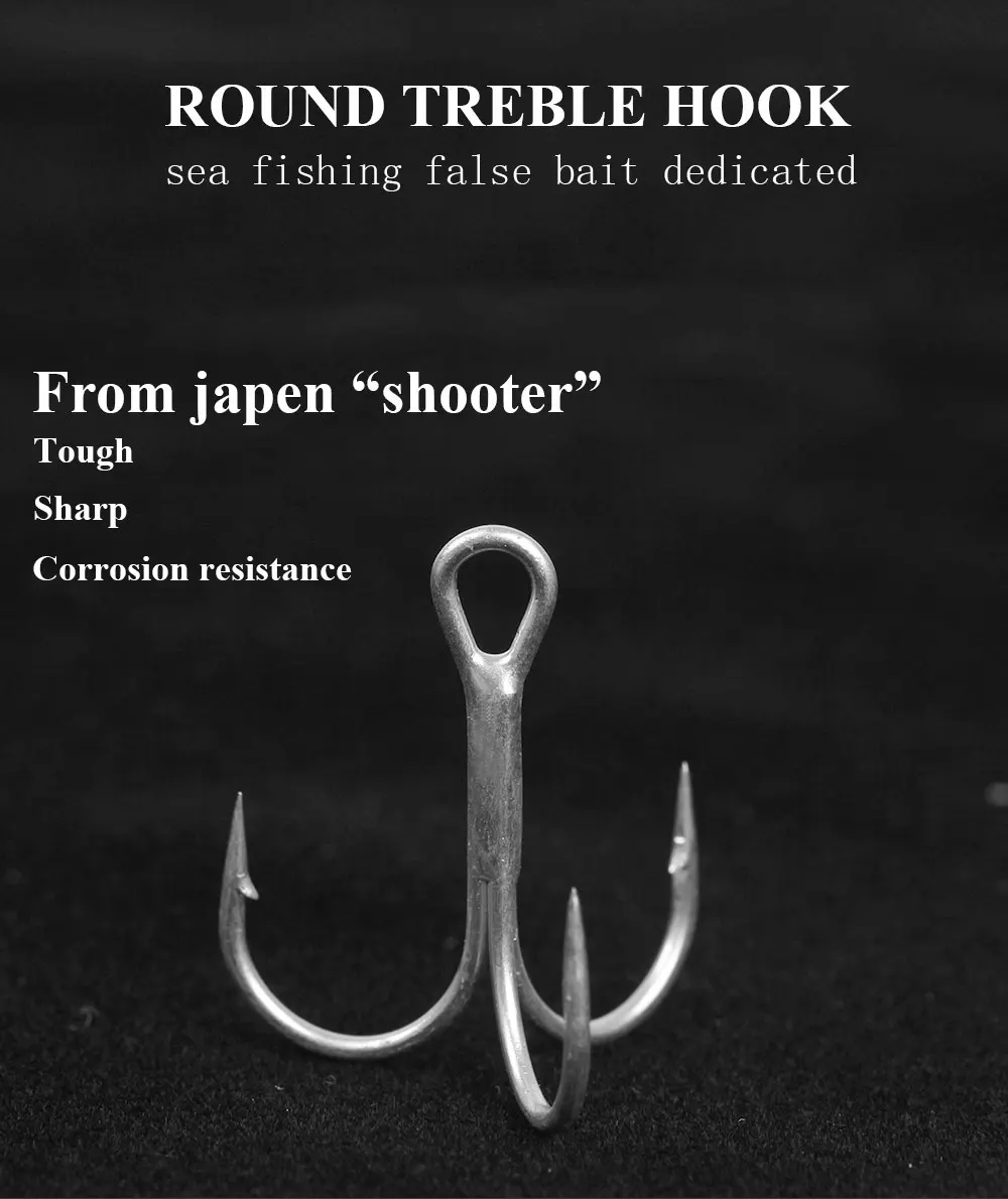 Anzuelos triples FTK en diferentes tamaños