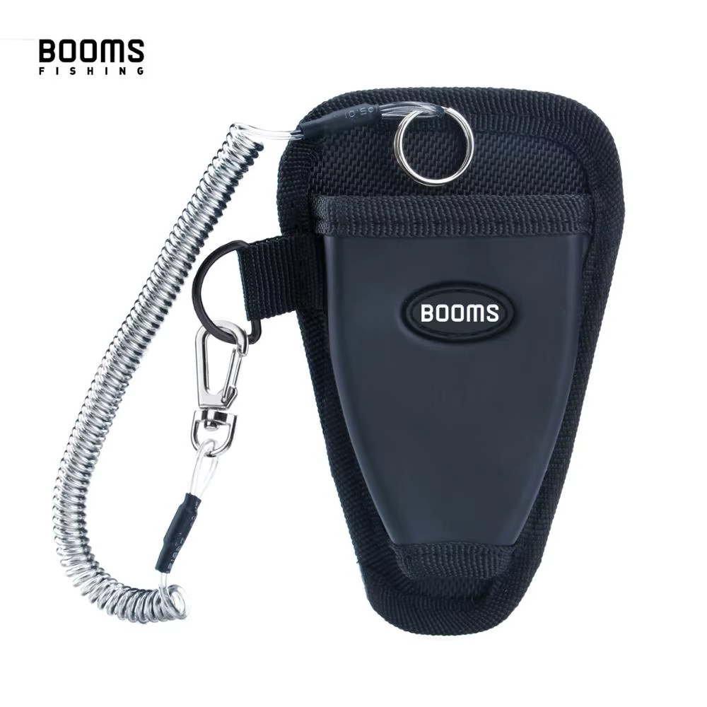 Booms Fishing P01 - Alicates de pesca con funda y cordon espiral