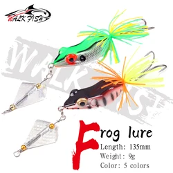 WALK FISH Topwater Ray – Wobbler con ojos 3D y anzuelos triples