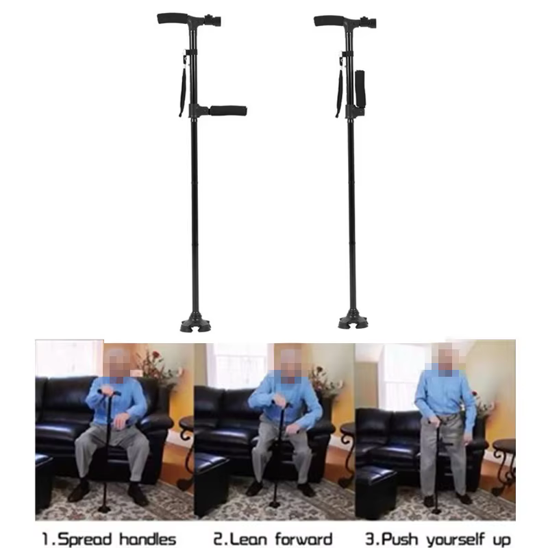 Bastón telescópico LED doble mango – Luz y soporte para pesca nocturna - imagen 5