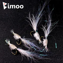 Mosca Ninfa Camarón Blanco Bimoo #4-#16 – Lubina Trucha Steelhead