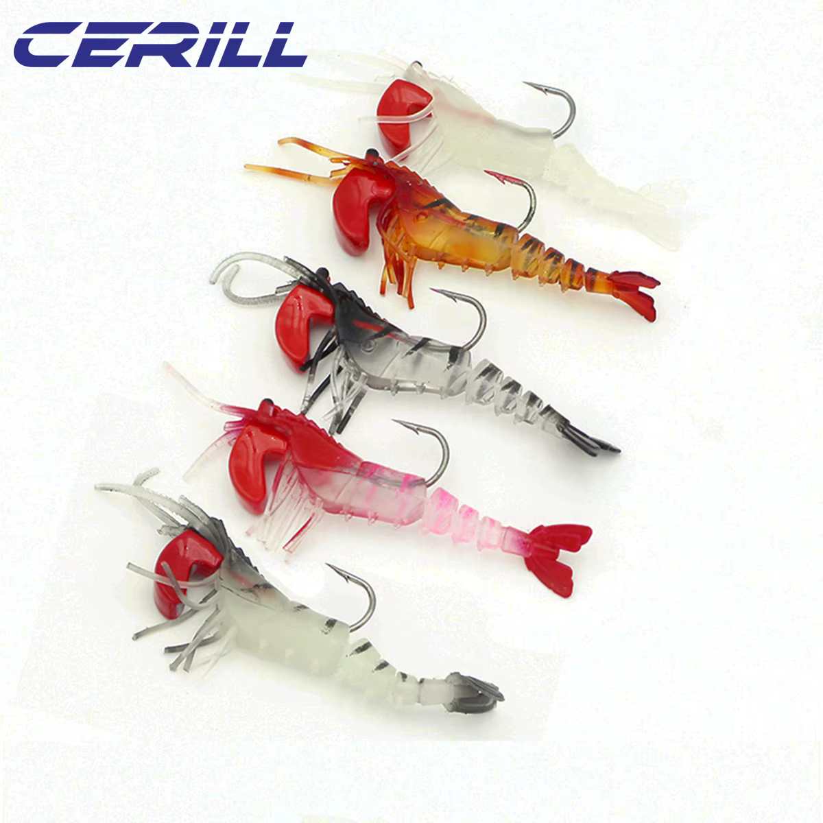 Senuelo luminoso gusano Swimbait - Jigging para carpa lubina - imagen 5