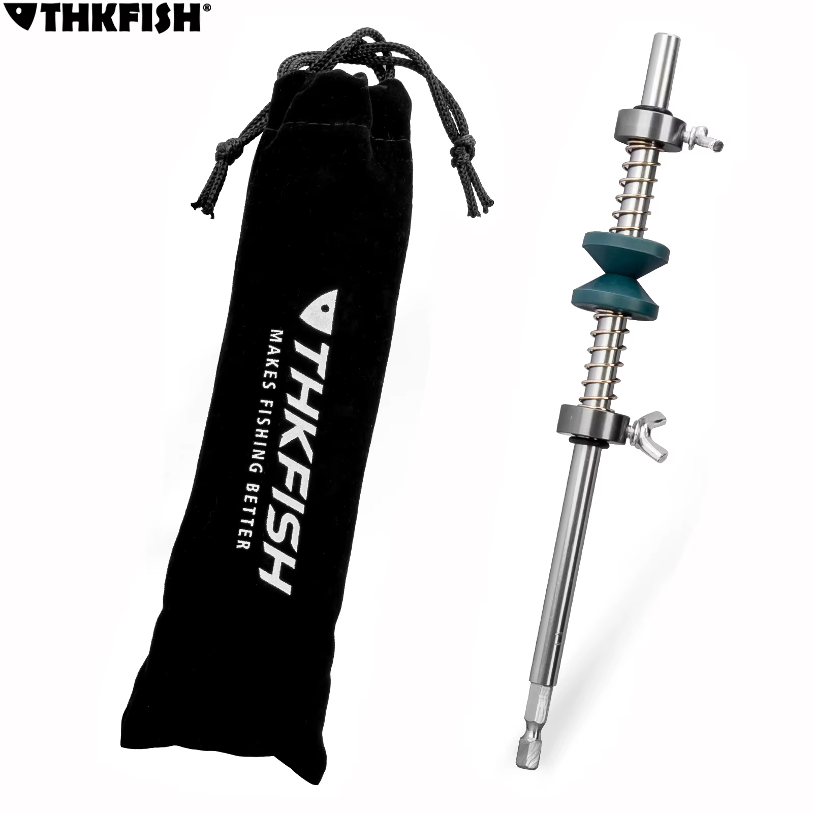 THKFISH Enrollador Eléctrico de Línea Pesca Herramienta Portátil
