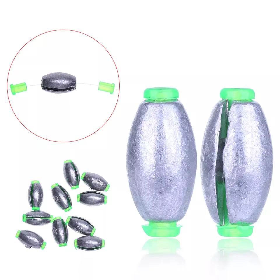 Pesas oliva para pesca de carpa antideslizantes 2g-30g - imagen 2