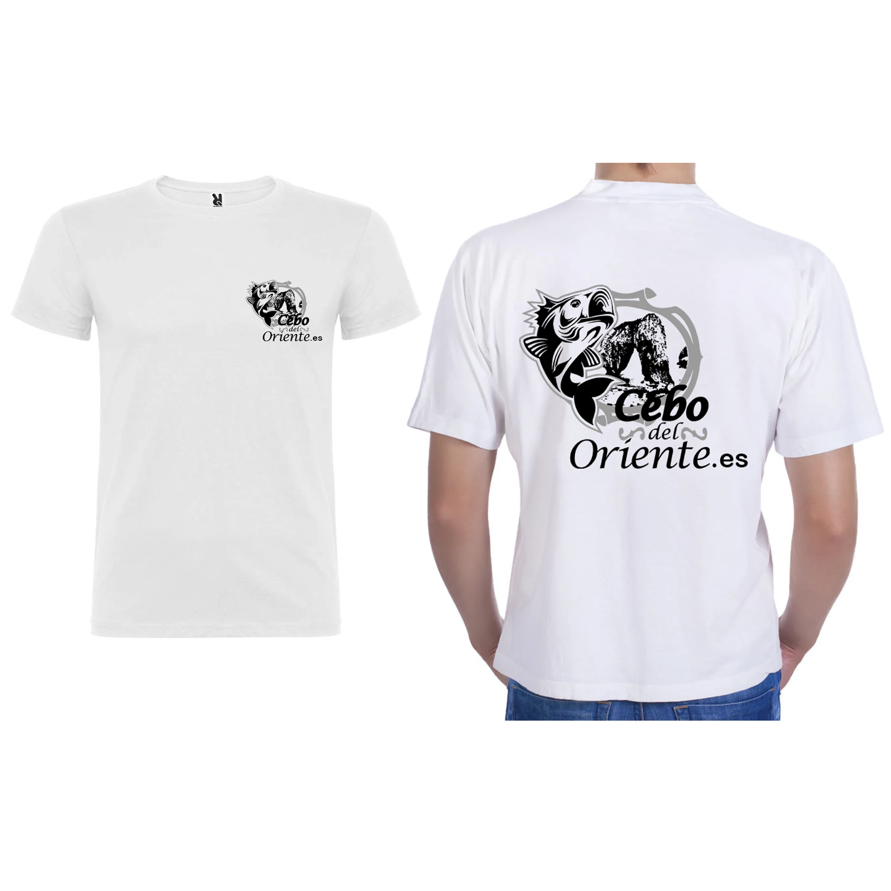 Cebo del Oriente Camiseta manga corta para pesca deportiva