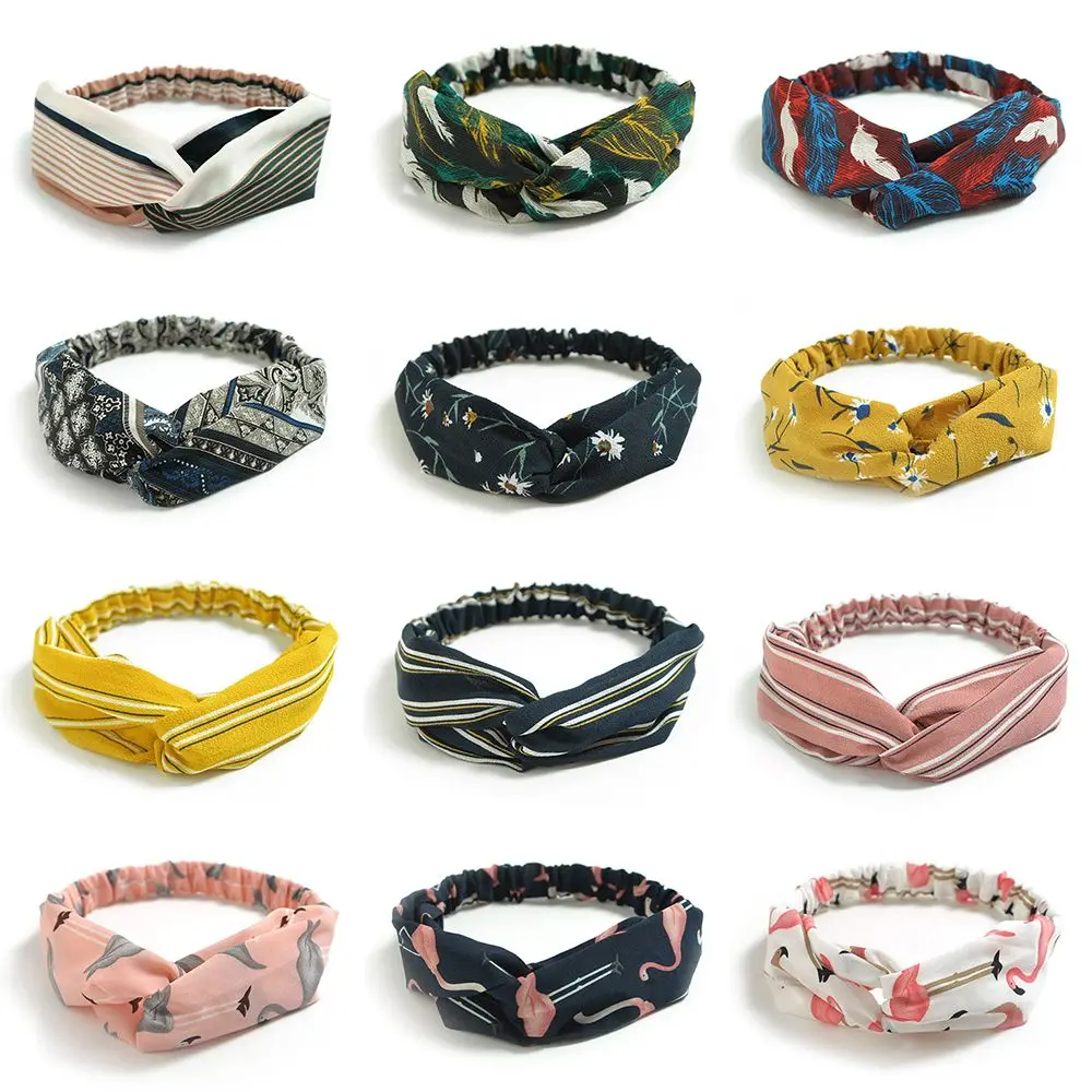 Diadema con nudo cruzado bohemio para cabello – estilo mujer - imagen 3