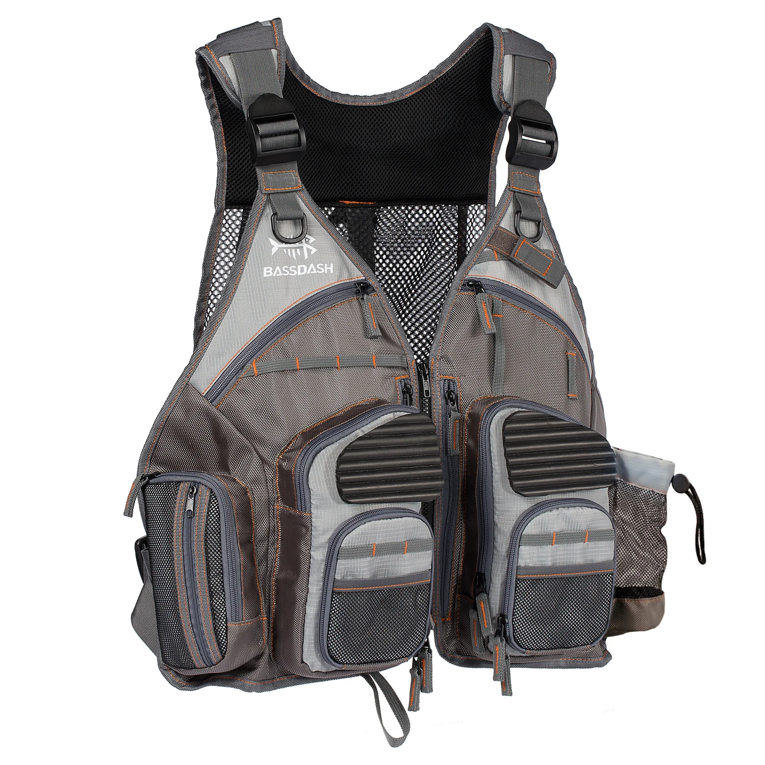 Bassdash Chaleco de pesca ajustable transpirable con seguridad