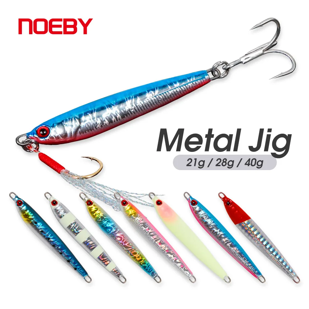 Señuelo metal jigging Noeby para lubina – Cebo artificial duro