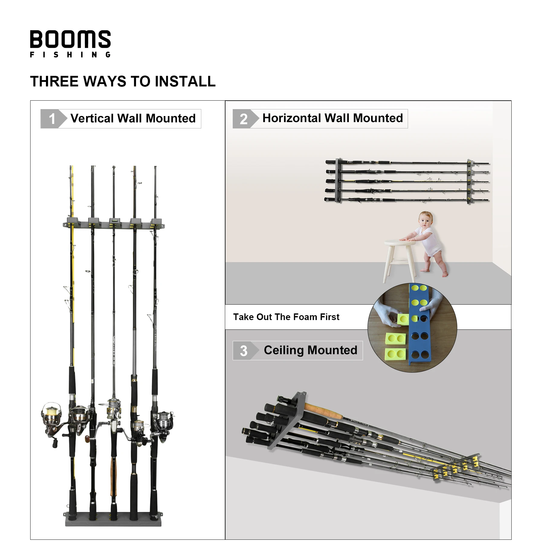Booms Fishing WV4 Soporte para cañas de pesca resistente ajustable - imagen 3