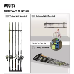 Booms Fishing WV4 - Soporte vertical para cañas de pescar ultraligero