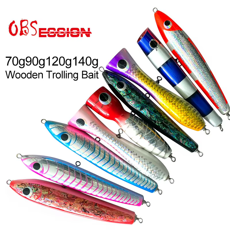 Obsession Popper Lápiz madera – Señuelo curricán agua salada - imagen 2