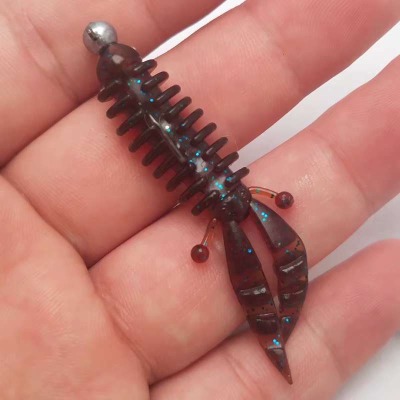 Vinilo Camarón Mini Cola Suave 5,5 cm – Señuelo pesca deportiva - imagen 3