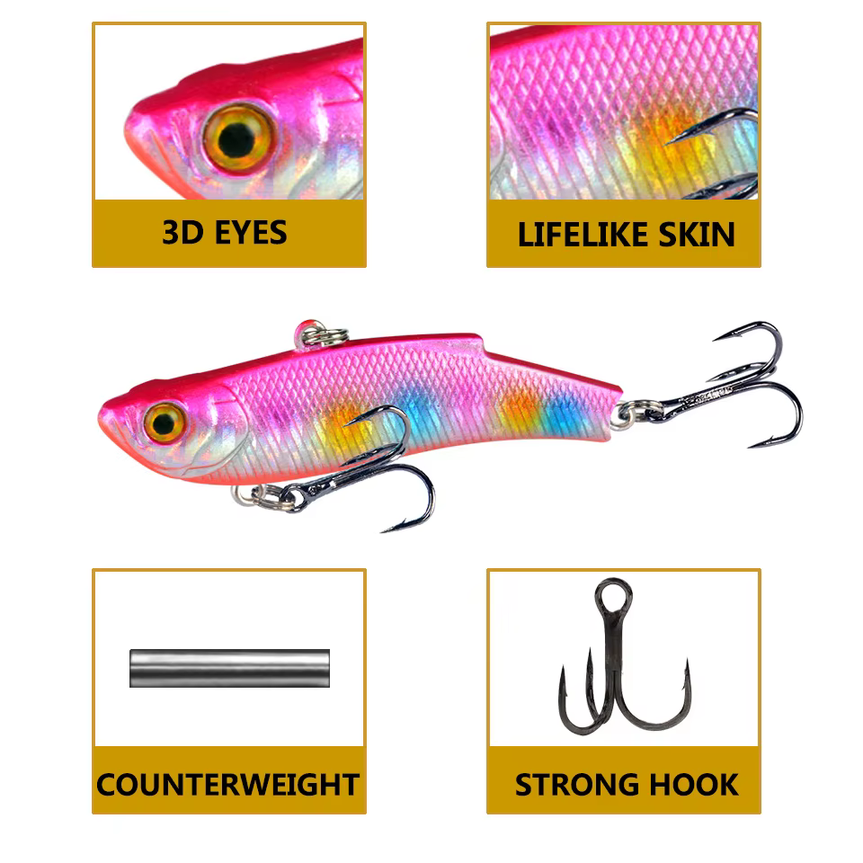 Wobbler de mimbre para lubina y carpa – Señuelo vibratorio - imagen 3