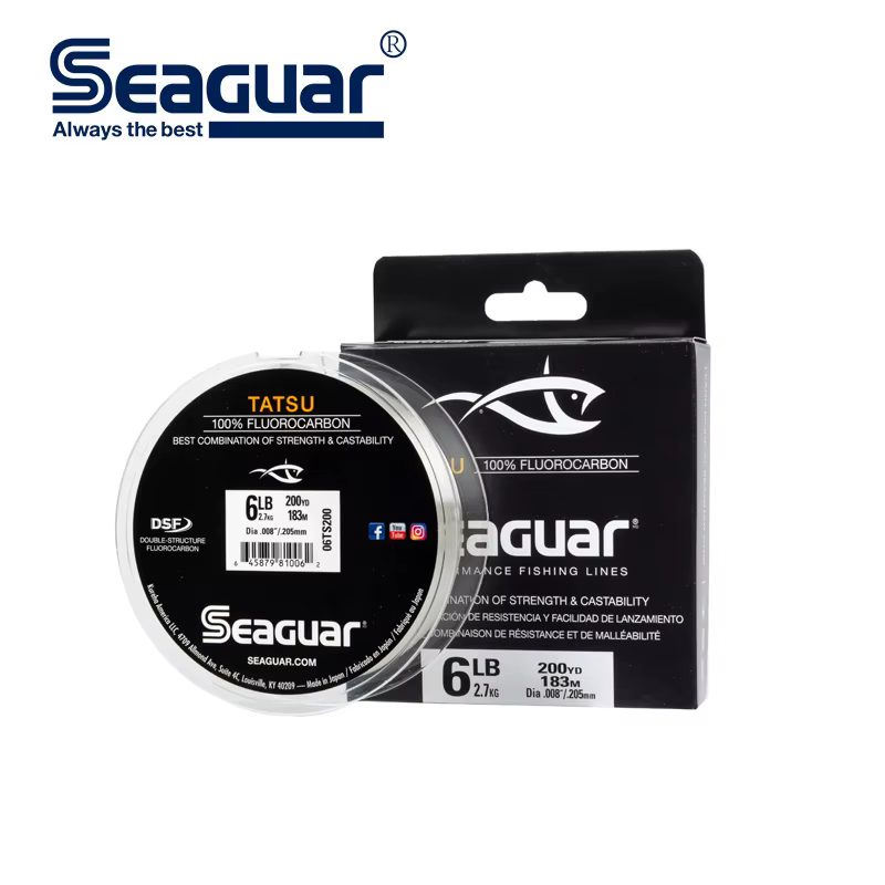 Sedal fluorocarbono TATSU – 6-12 lb, 183 m