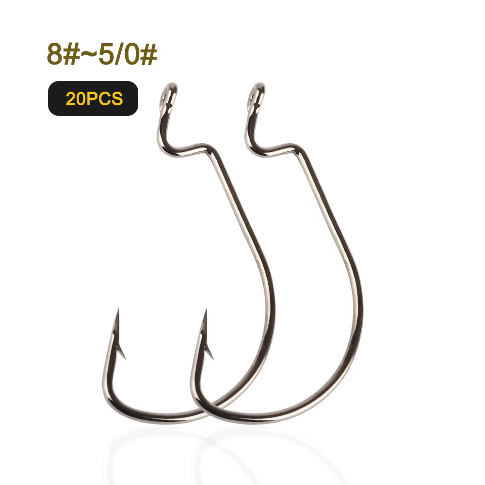 Anzuelo compensado Karpervissen Softjerk 8 – Jig Hook para vinilo
