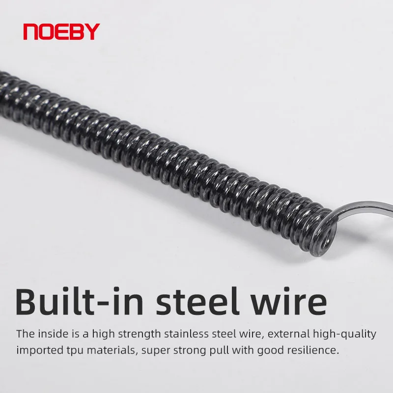 NOEBY Cordón Retainer con Lip Grip – Mosquetón aluminium para alicates - imagen 3