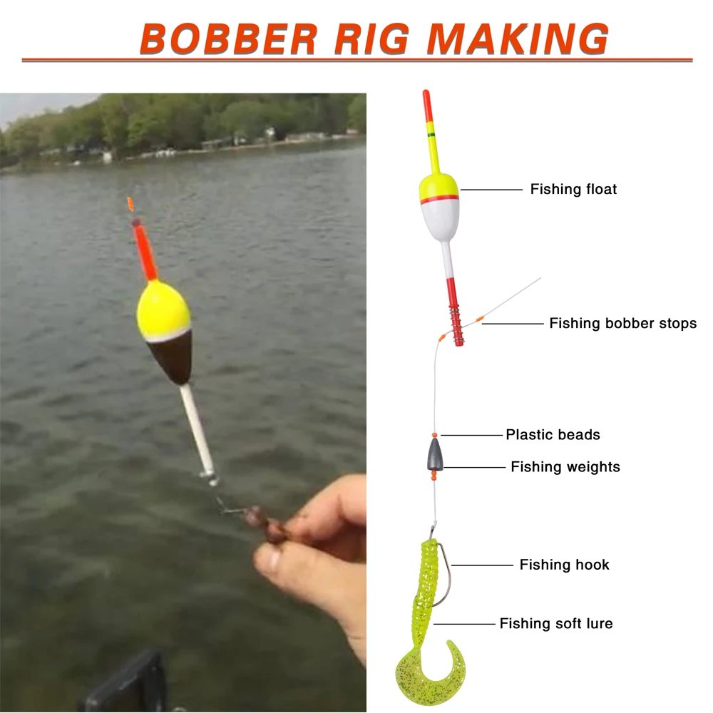Slip Bobber Stop con cuentas plásticas Accesorios de aparejos