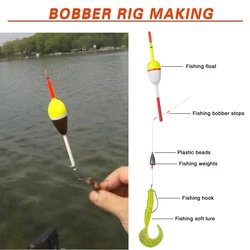 Slip Bobber Stop con cuentas plásticas Accesorios de aparejos