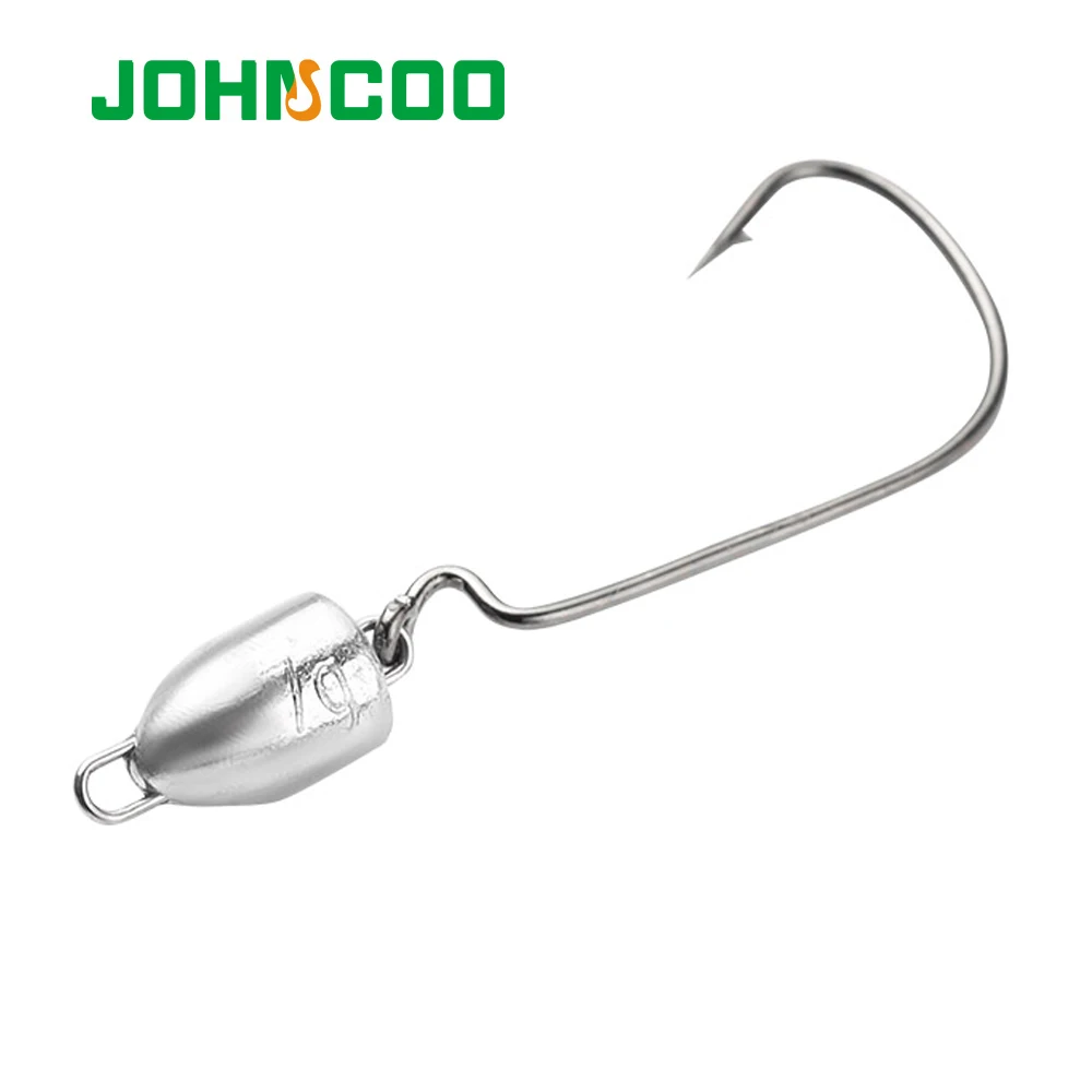 JOHNCOO anzuelos weedless lubina manivela oscilante - imagen 5