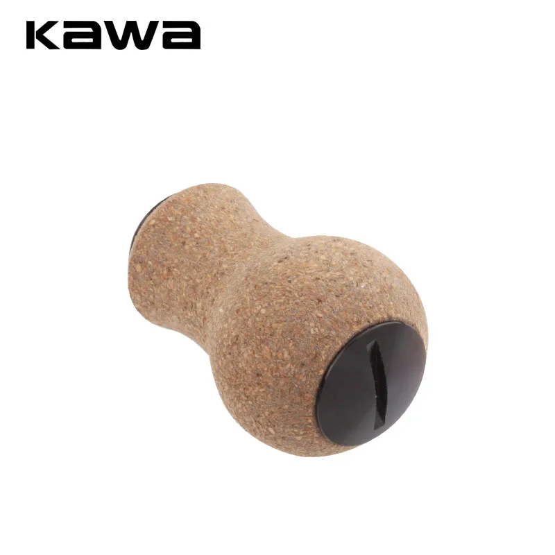 Perilla de manivela de carrete Kawa – goma suave y núcleo de madera - imagen 3