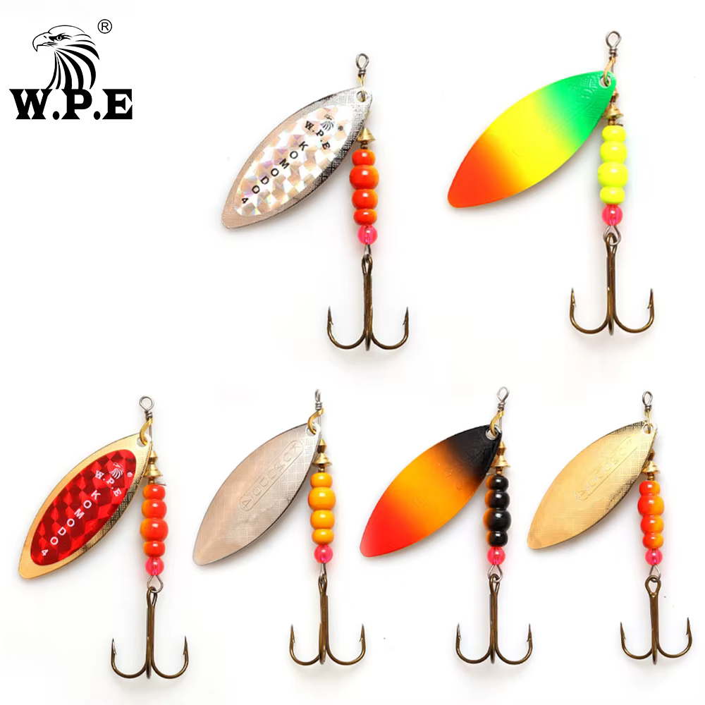 W.P.E Komodo Señuelo Giratorio de Latón – Ideal para Carpín y Lucio - imagen 3