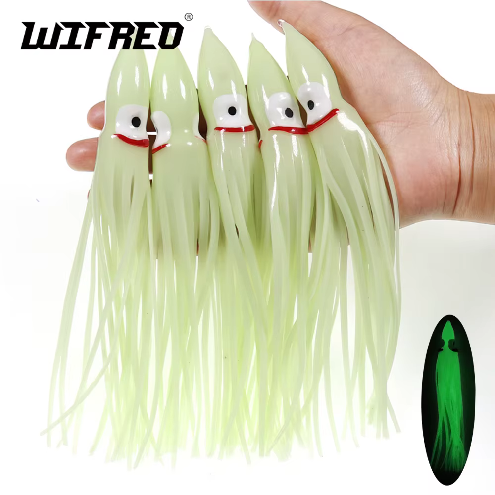 Faldas Calamar Luminosas 5-18cm – Señuelo Pesca Noche - imagen 5