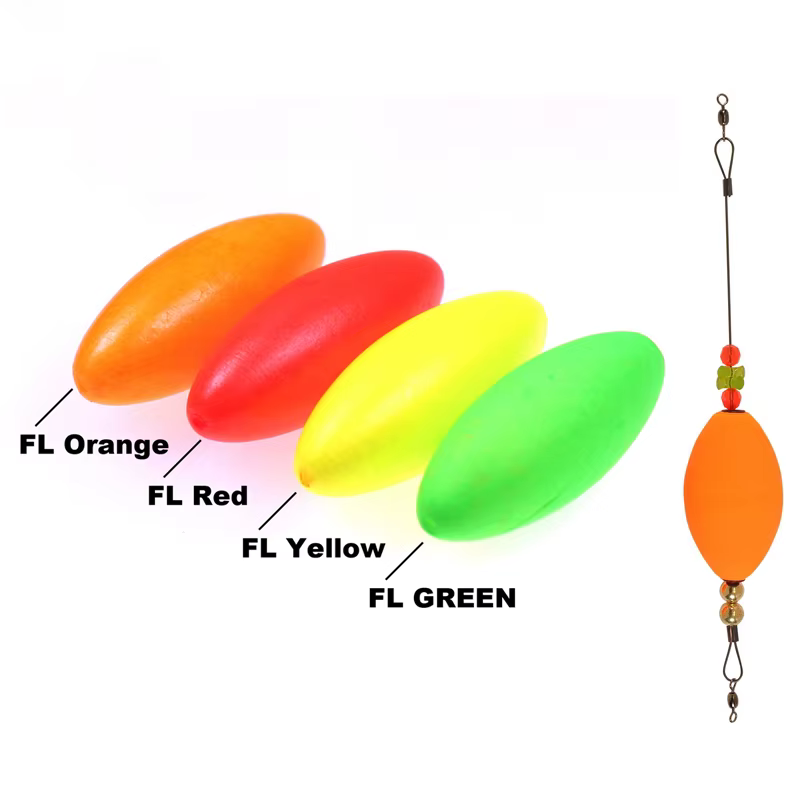 Boyas flotantes ovaladas coloridas pesca agua salada alta visibilidad - imagen 4