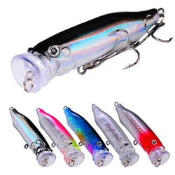 Señuelo Popper Topwater 7 cm 9,4 g - Crankbait duro para bass y carpa