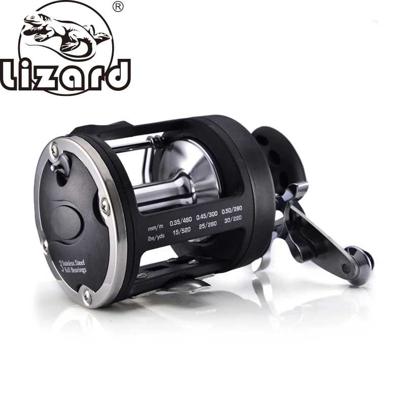 Carrete Lizard Fishing TSSD para surf marino, baitcasting y trolling
