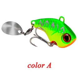 POETRYYI Spinnerbait metálico – Jig de orilla con hoja vibrante