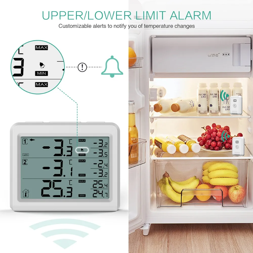 Alarma audible para avisos de temperatura