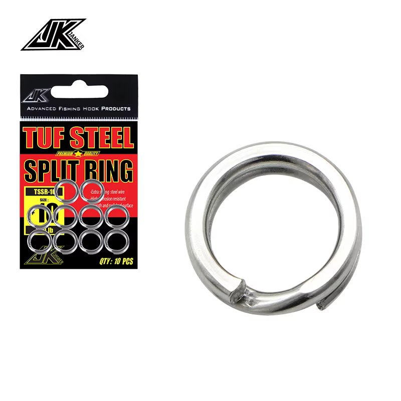 Anillos divididos pesca JK #3-#10 pesados para anzuelos asistencia mar
