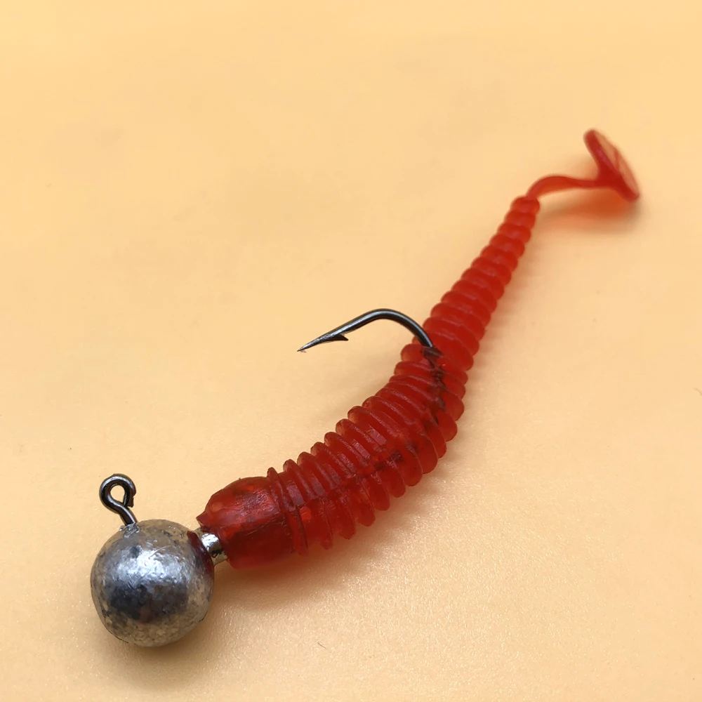 Anzuelos Jig Head con púas para vinilo de acero al carbono duro - imagen 3